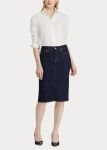 LDS04 LAUREN BY RALPH LAUREN DENIM SKIRT